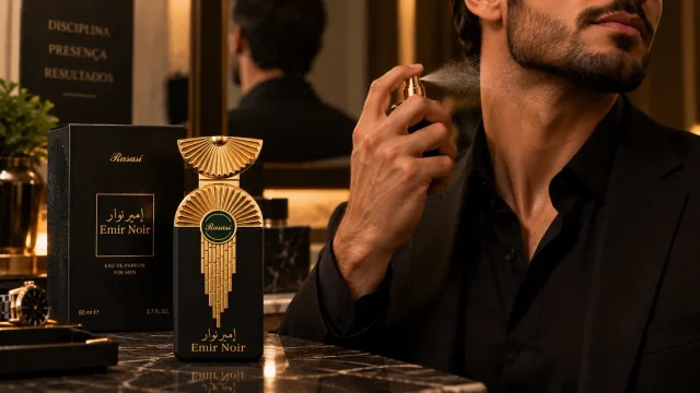 Rasasi Emir Noir é bom? Review completo, fixação, cheiro e se vale a pena